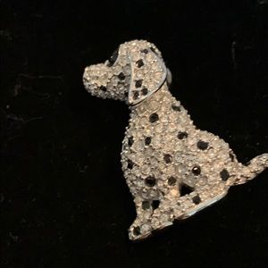 Swarovski Dalmatian Black/White Rhinestone Pendant